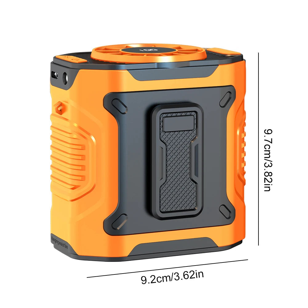 4000mAh Waist Clip Fan Rechargeable Personal Wearable Belt Clip Fan - Cart2u.ro