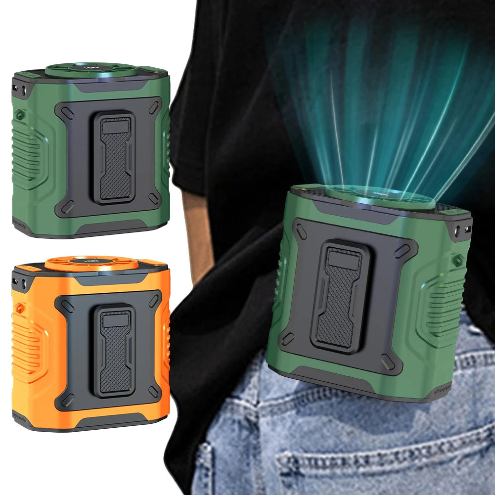 4000mAh Waist Clip Fan Rechargeable Personal Wearable Belt Clip Fan - Cart2u.ro