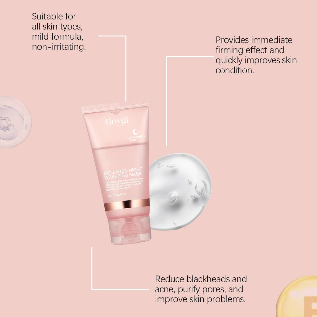 Collagen Peel-off Mask Deep Hydrating Fade Fine Lines Firming Shrink - Cart2u.ro