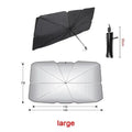 Car Sunshade Umbrella Windshield Folding Front Parasol Umbrella Type Pear Poppy