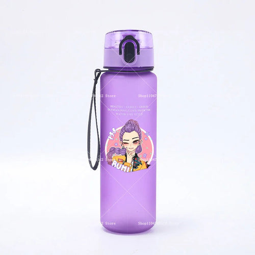 650ML KPop Demon Hunters Water Cup Trend Simple Frosted Sports Water - Cart2u.ro