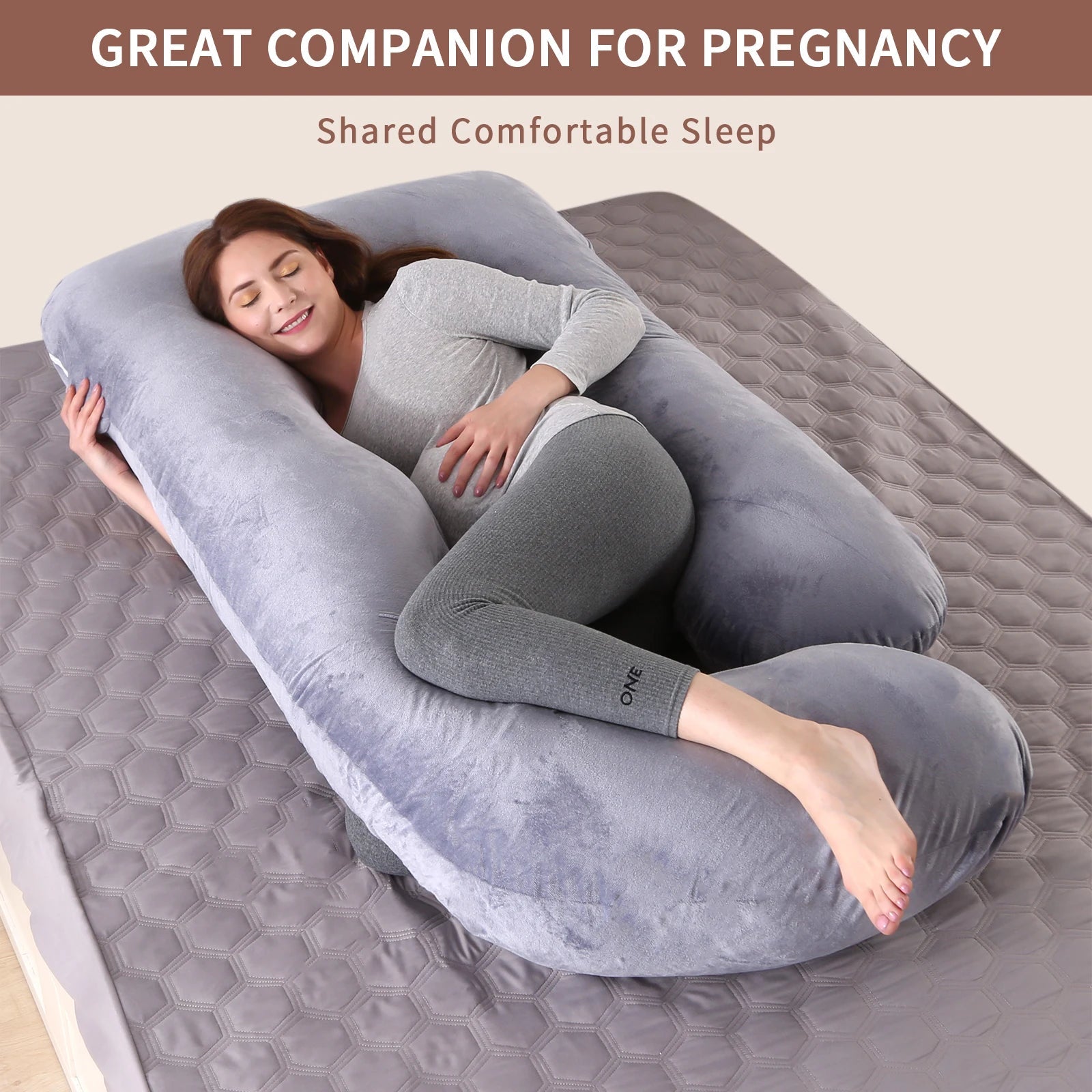 Pregnancy Pillows for Sleeping, G Shaped Full Body Maternity Pillow - Cart2u.ro