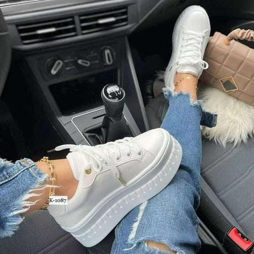 Casual Platform Women's Shoes Flat Womens Sneakers - Cart2u.ro