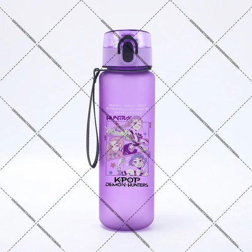 KPop Demon Hunters 650ml Water Bottles Anime Sanding Drinking Cup