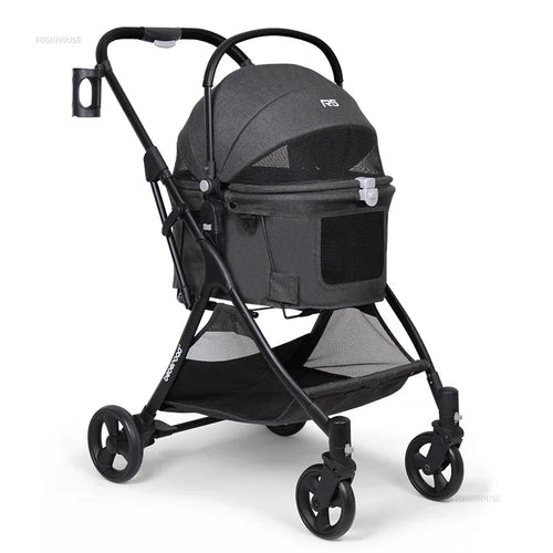 Portable Go Out Dog Stroller Foldable and Detachable Pet Cat Dog