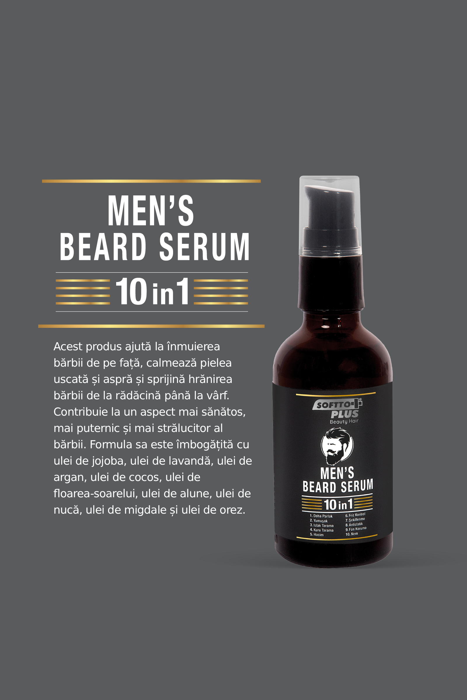 Ser pentru Barbă pentru Bărbați – 50 ml CRABLAND