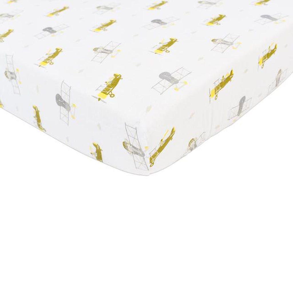 Airplane Animals Crib Sheet - Cart2u.ro