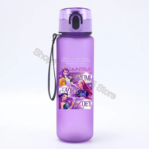 K Pop Demon Hunters Water Bottle Girls Summer Sports Large Capacity - Cart2u.ro
