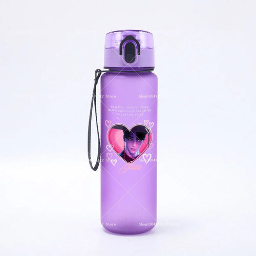 650ML KPop Demon Hunters Water Cup Trend Simple Frosted Sports Water - Cart2u.ro