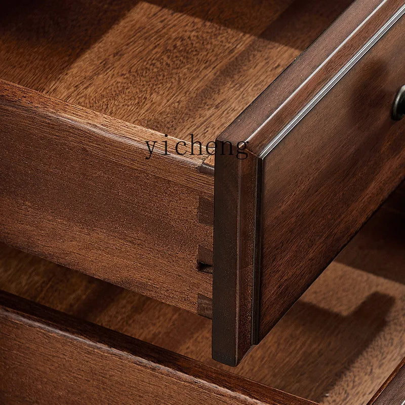 XL black walnut American retro study desk all solid wood exquisite - Cart2u.ro