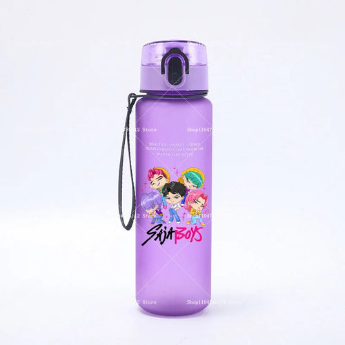 650ML KPop Demon Hunters Water Cup Trend Simple Frosted Sports Water - Cart2u.ro
