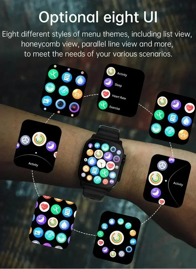Smartwatch T900 U2 for Men and Women, Bluetooth Call, Wireless - Cart2u.ro
