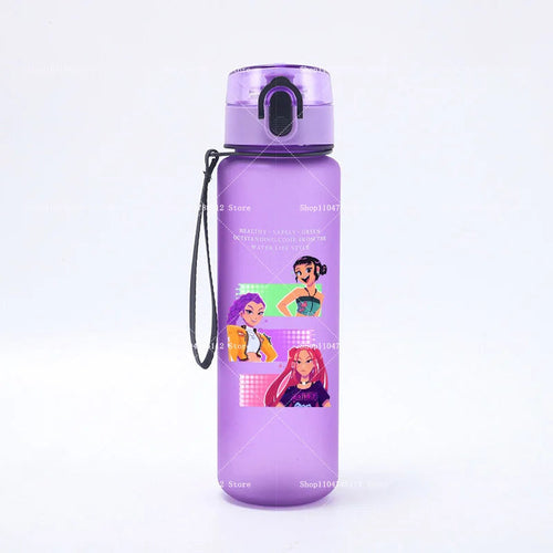 650ML KPop Demon Hunters Water Cup Trend Simple Frosted Sports Water - Cart2u.ro