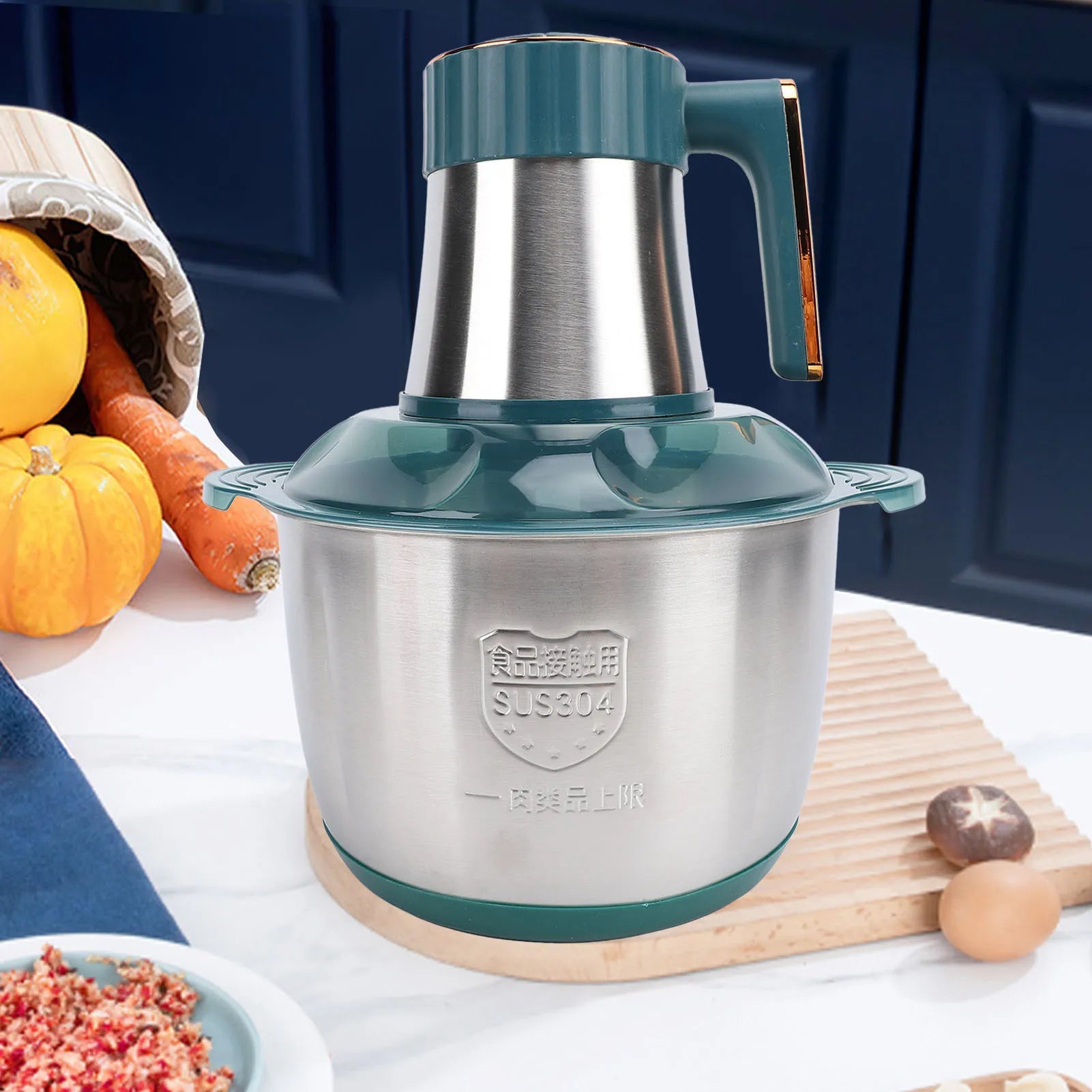 Electric Meat Grinder 500W 5L Stainless Steel Multifunctional Food - Cart2u.ro