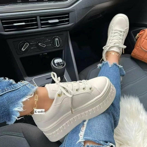Casual Platform Women's Shoes Flat Womens Sneakers - Cart2u.ro