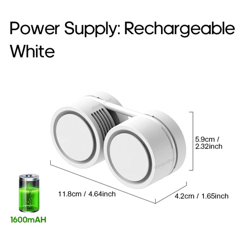 New Hanging Neck Fan Portable Cooling Fan Air Cooler USB Leafless - Cart2u.ro