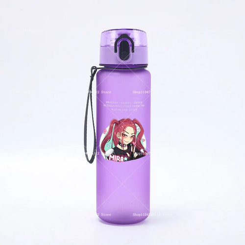 650ML KPop Demon Hunters Water Cup Trend Simple Frosted Sports Water - Cart2u.ro