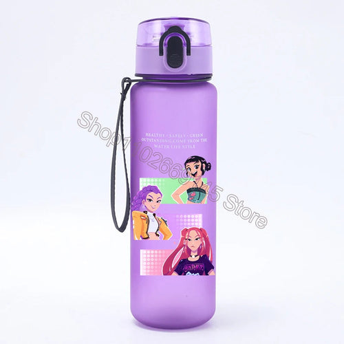 K Pop Demon Hunters Water Bottle Girls Summer Sports Large Capacity - Cart2u.ro