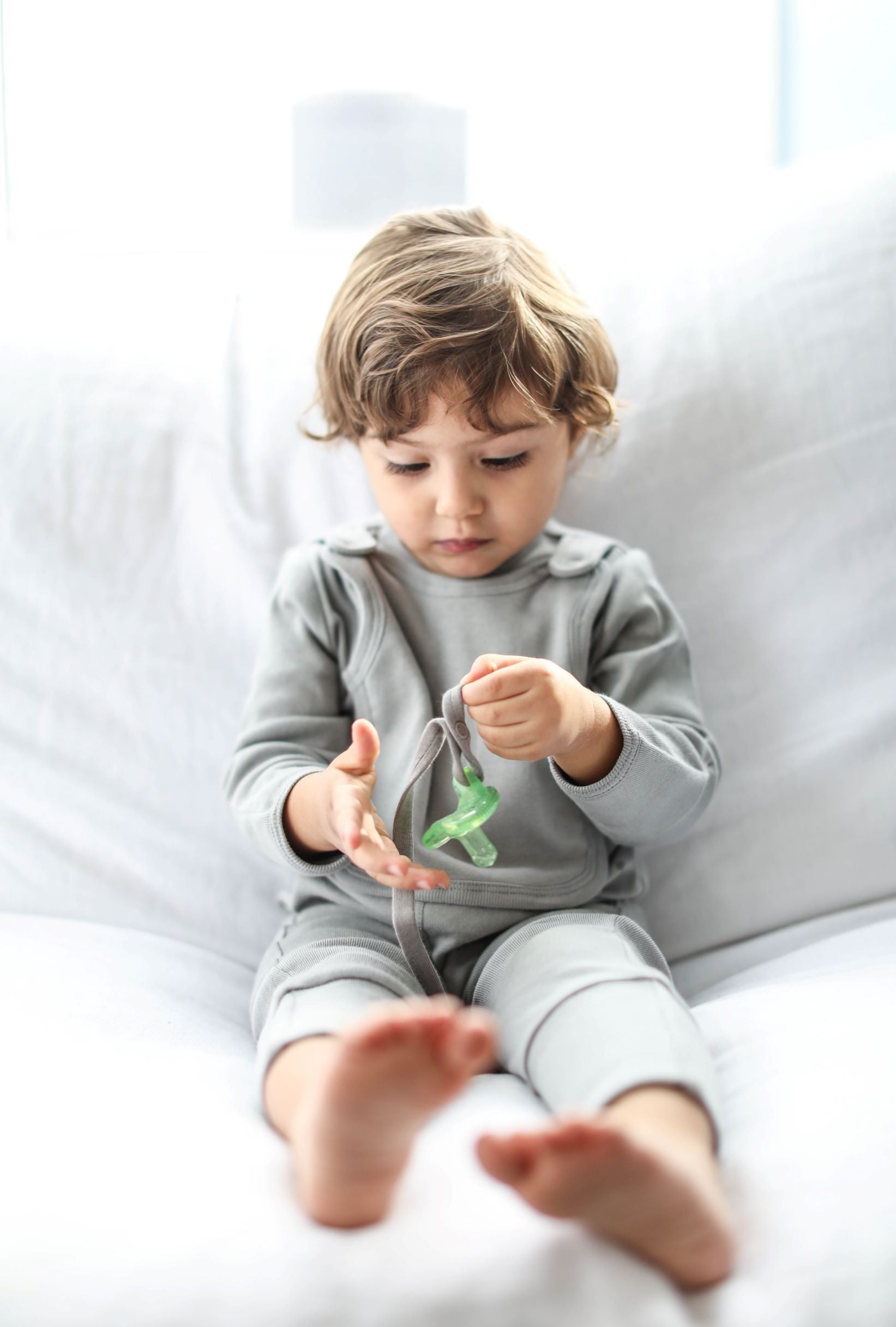 Smart Footed One-Piece + Bib - Gray - Cart2u.ro