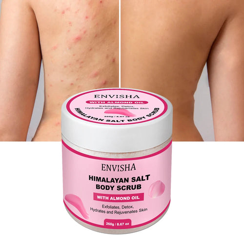 ENVISHA Beauty Health Rose Body Massage Bath Salt Scrub Exfoliating