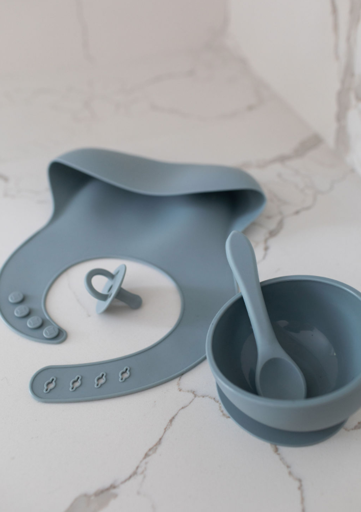 Azul | Silicone Bib Set - Cart2u.ro