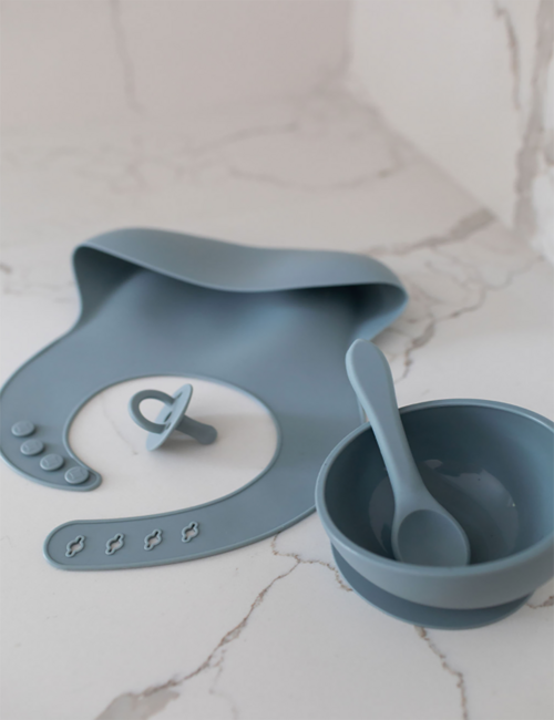 Azul | Silicone Bib Set - Cart2u.ro