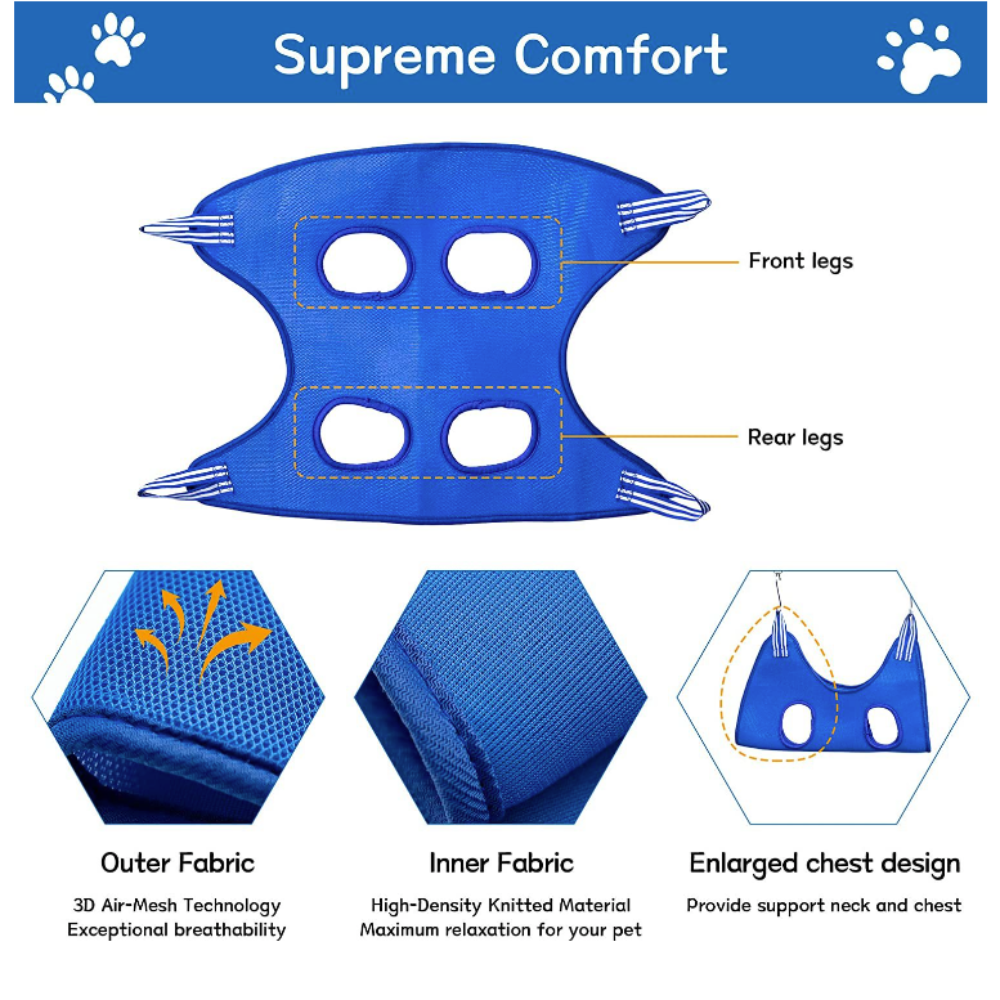 Cat Grooming Restraint Bag with Hammock - Cart2u.ro