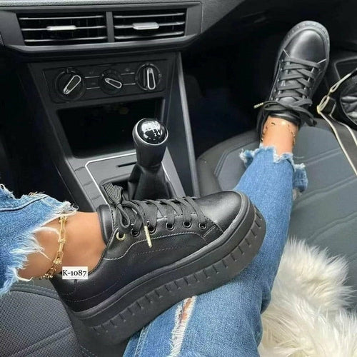 Casual Platform Women's Shoes Flat Womens Sneakers - Cart2u.ro