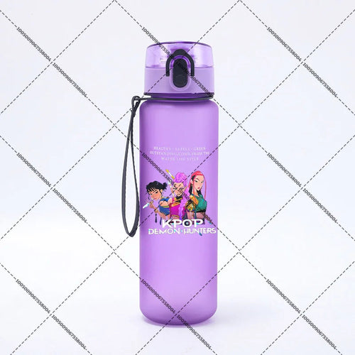 KPop Demon Hunters 650ml Water Bottles Anime Sanding Drinking Cup