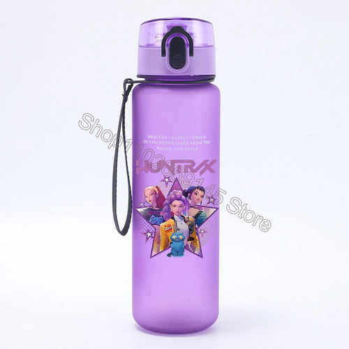 K Pop Demon Hunters Water Bottle Girls Summer Sports Large Capacity - Cart2u.ro
