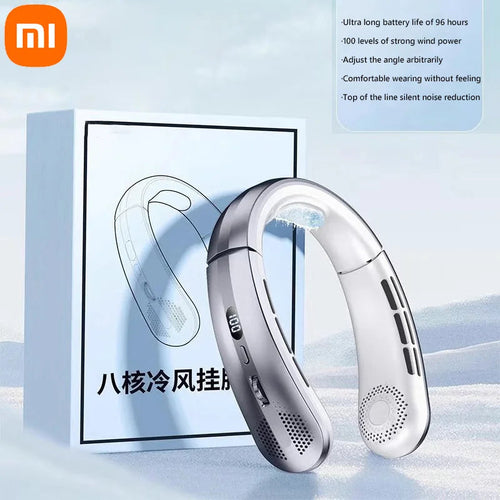 Xiaomi 8000mAh Electric Hanging Neck Fan Portable Bladeless Mini - Cart2u.ro