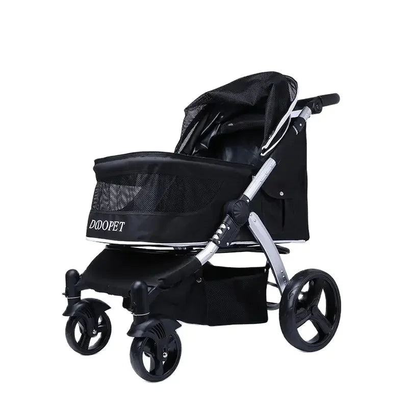 Foldable Large Size Luxury Pet Cart Large Dog Cart Multiple Cats for - Cart2u.ro