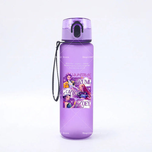 650ML KPop Demon Hunters Water Cup Trend Simple Frosted Sports Water - Cart2u.ro
