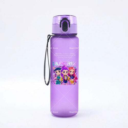 650ML KPop Demon Hunters Water Cup Trend Simple Frosted Sports Water - Cart2u.ro