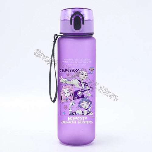 K Pop Demon Hunters Water Bottle Girls Summer Sports Large Capacity - Cart2u.ro