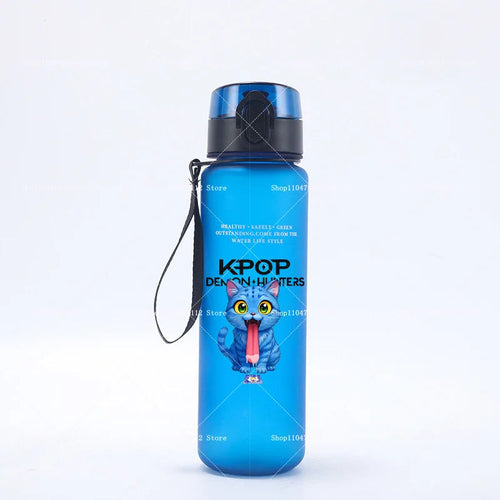 650ML KPop Demon Hunters Water Cup Trend Simple Frosted Sports Water - Cart2u.ro