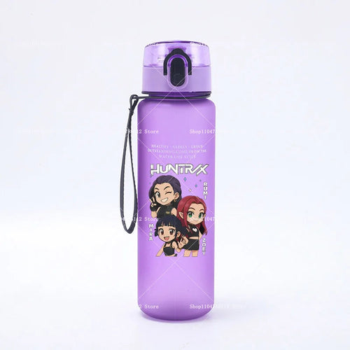 650ML KPop Demon Hunters Water Cup Trend Simple Frosted Sports Water - Cart2u.ro