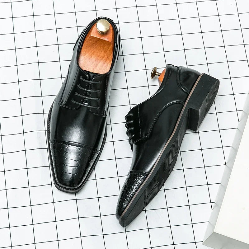 Luxury Gentleman's Italy Style Business Leather Shoes Grace Banquet - Cart2u.ro