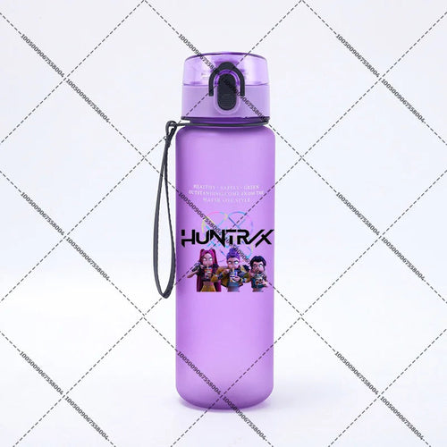 KPop Demon Hunters 650ml Water Bottles Anime Sanding Drinking Cup