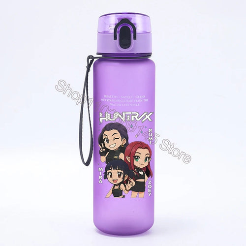 K Pop Demon Hunters Water Bottle Girls Summer Sports Large Capacity - Cart2u.ro