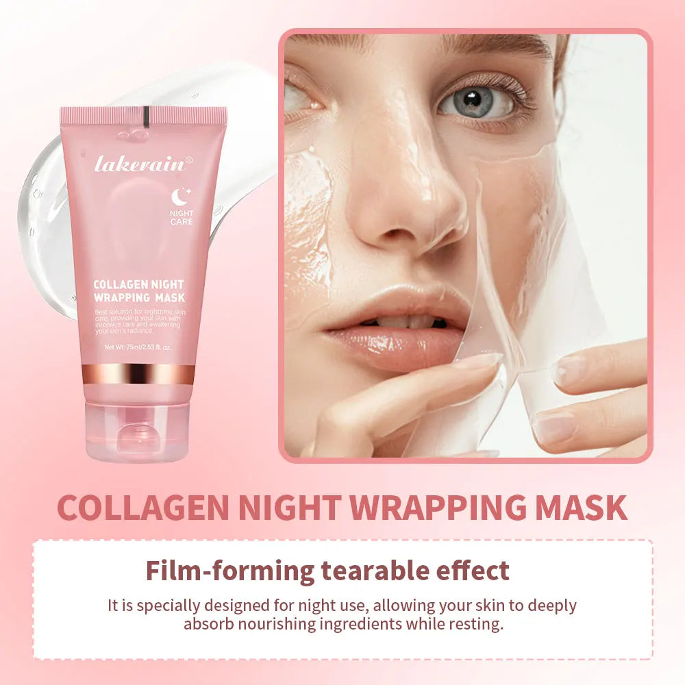 Collagen Jelly Cream Hydrolyzed Collagen Overnight Facial Mask - Cart2u.ro