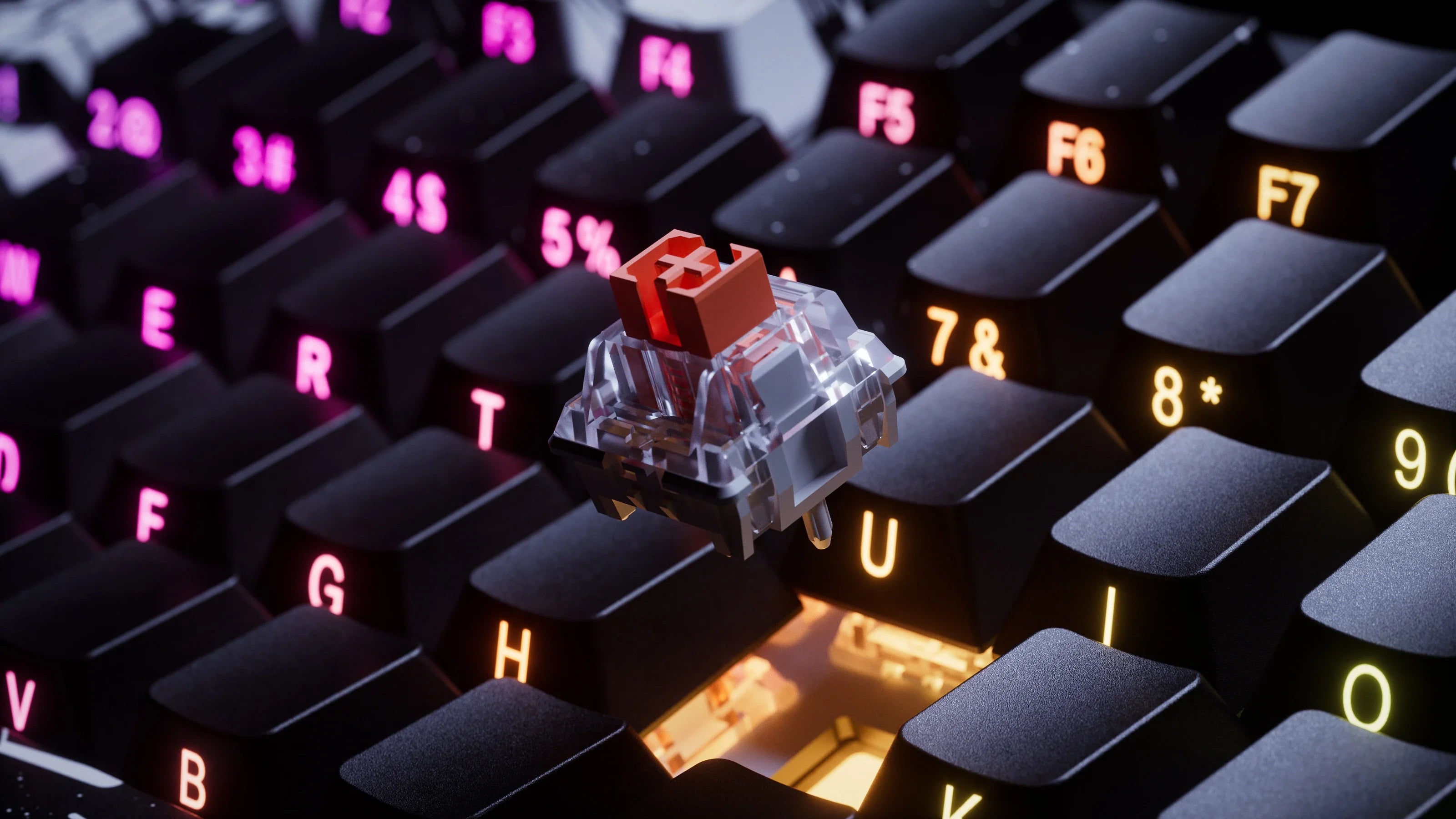 QwertyKey75 HE Momo – Tastatură Gaming Magnetică Hall Effect, Rapid Trigger, Snap Tap, Full RGB QwertyKey