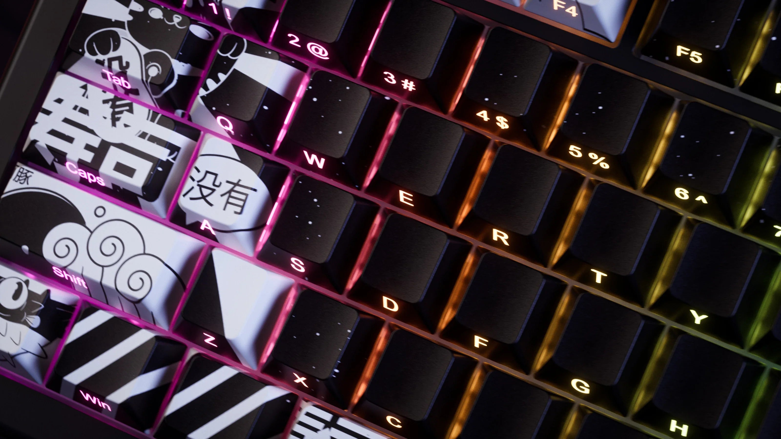 QwertyKey75 HE Momo – Tastatură Gaming Magnetică Hall Effect, Rapid Trigger, Snap Tap, Full RGB QwertyKey