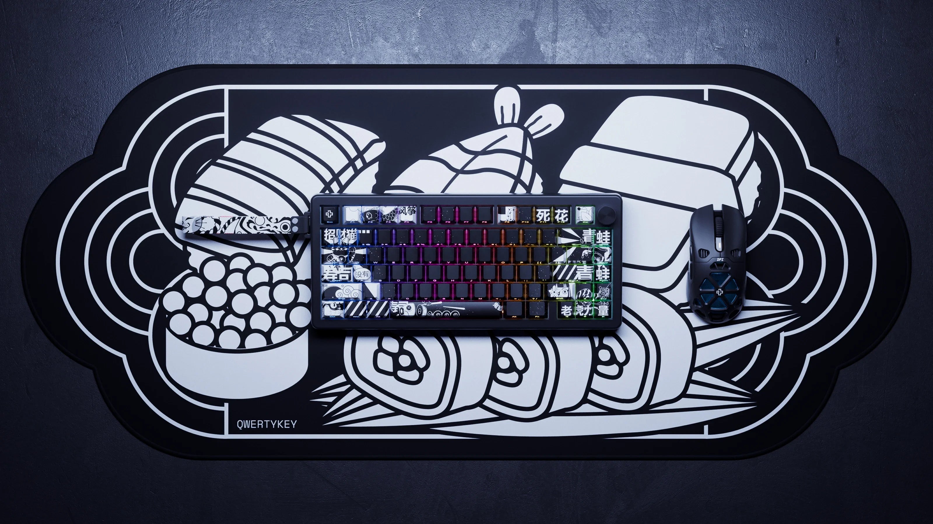 QwertyKey75 HE Momo – Tastatură Gaming Magnetică Hall Effect, Rapid Trigger, Snap Tap, Full RGB QwertyKey