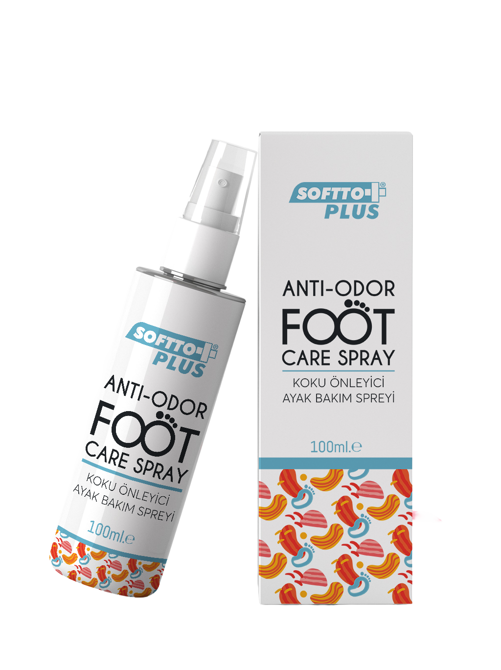 Spray pentru Picioare – Anti-Miros, Răcoritor, Hidratant și Emolient – 100 ml CRABLAND