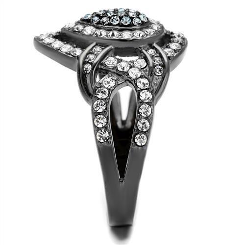 TK2679 - Inel din oțel inoxidabil negru lucios (Gunmetal) cu finisaj superior