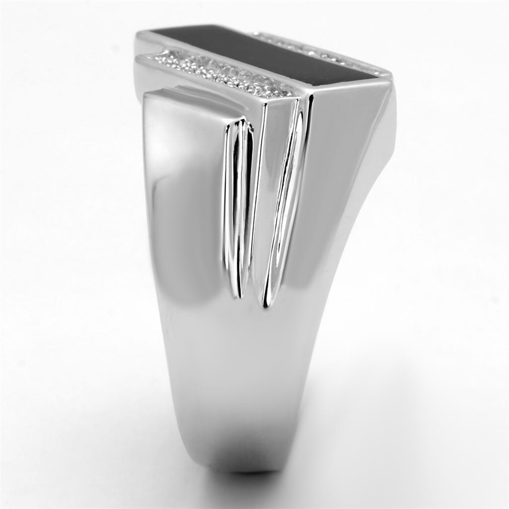 TS218 - Inel din argint 925 placat cu rodiu cu zirconiu cubic de grad AAA, incolor