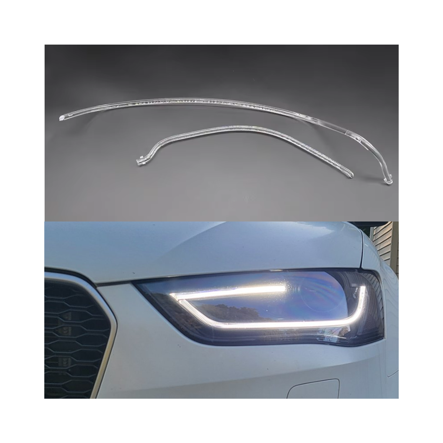Set fibra optica reparatie DRL Audi A4 B8.5 LEDUL.ro