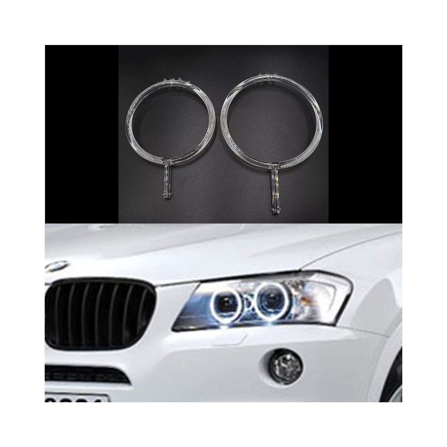 Set fibra optica reparatie DRL BMW X3 F25 X4 F26 2010 - 2013 LEDUL.ro