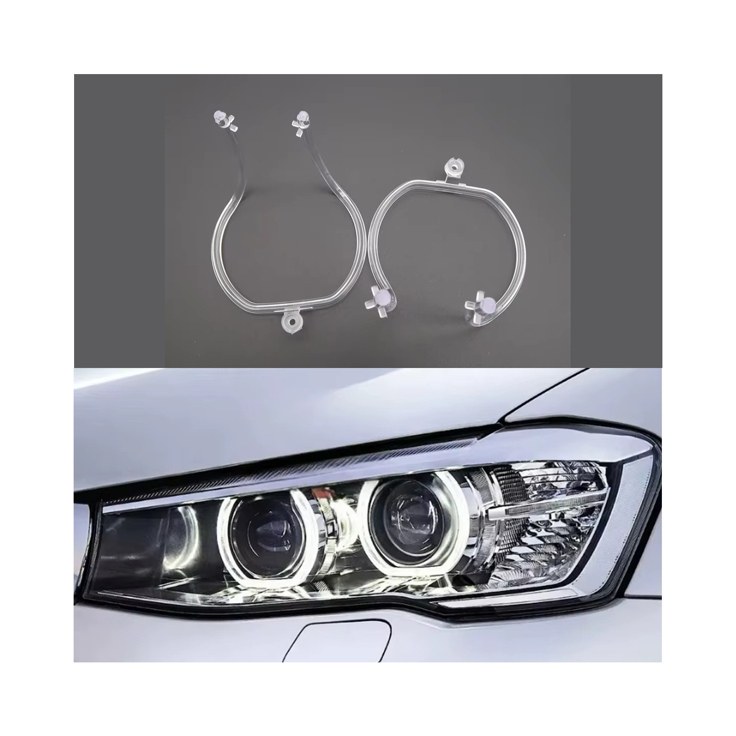 Set fibra optica reparatie DRL BMW X3 F25 X4 F26 2014 - 2017 Facelift LEDUL.ro